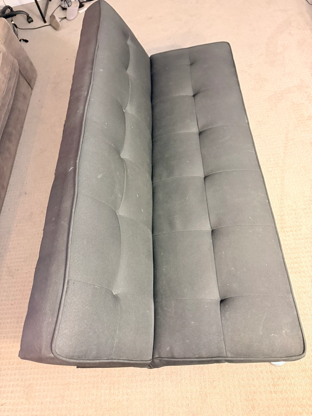 Convertible Futon Sofa Bed with USB Charging Port - photo 3