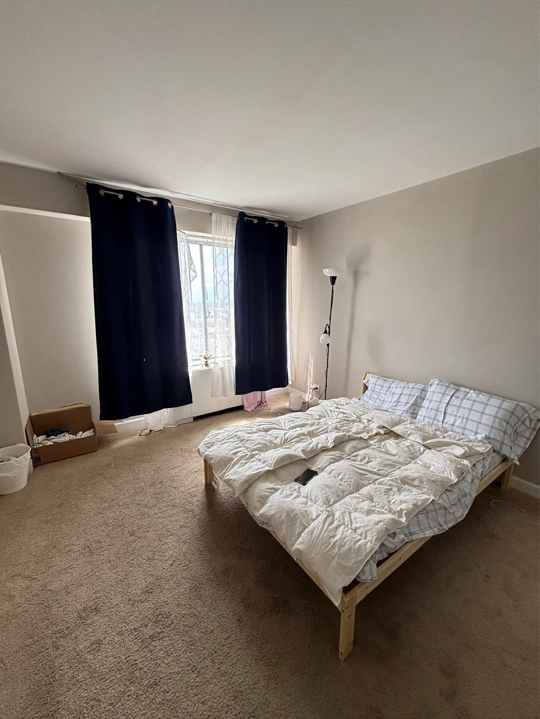 Wooden IKEA Bed Frame with mattress (NEIDEN + AGOTNES) - photo 2