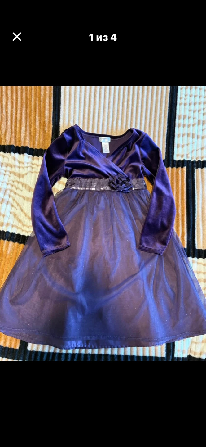 Marc Jacobs Girls Velvet Dress Size 7