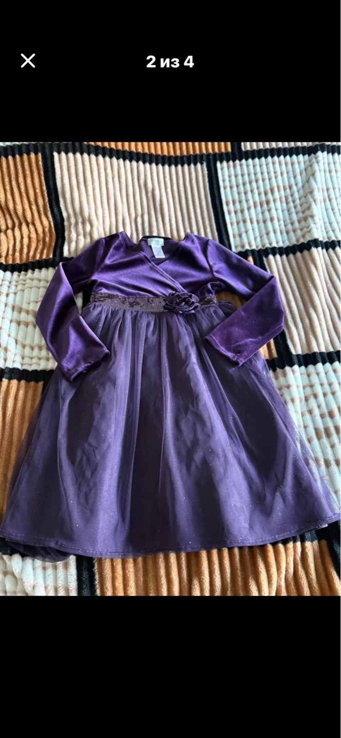 Marc Jacobs Girls Velvet Dress Size 7 - photo 2
