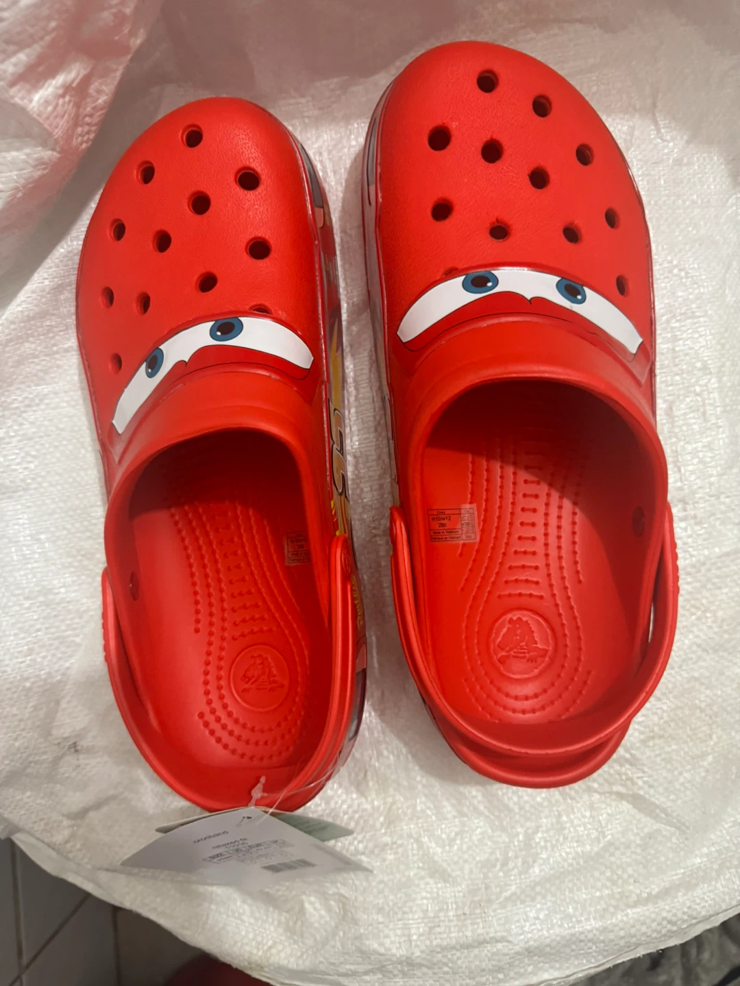 Crocs Lightning McQueen Clogs - Size US M 10