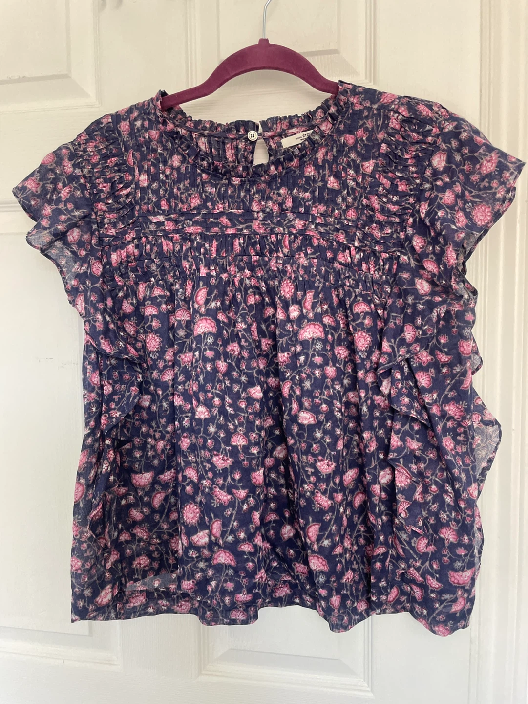 Isabel Marant Etoile Floral Cotton Blouse