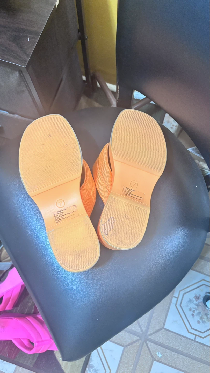 Wild Fable Orange Platform Flip Flops Size 7 - photo 2