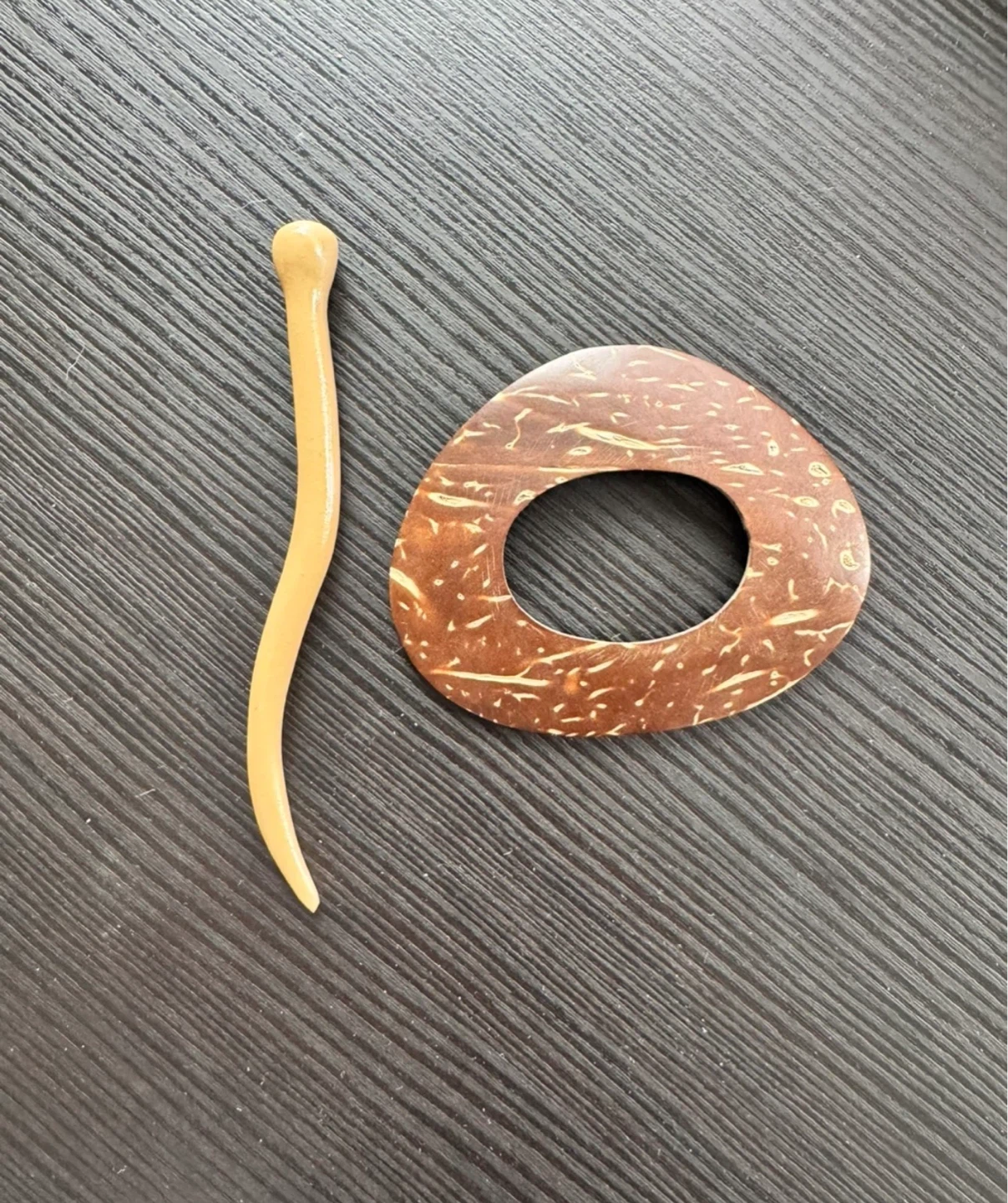 Wooden Shawl Pin