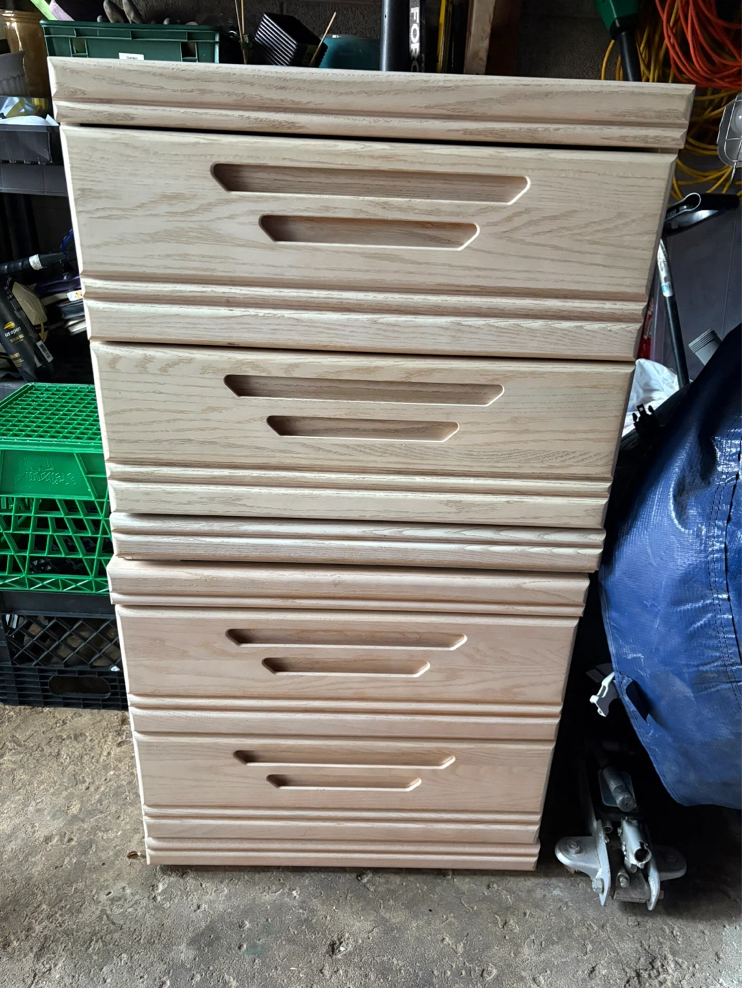 Wooden Dresser, Armoire and 2 End Tables - photo 4