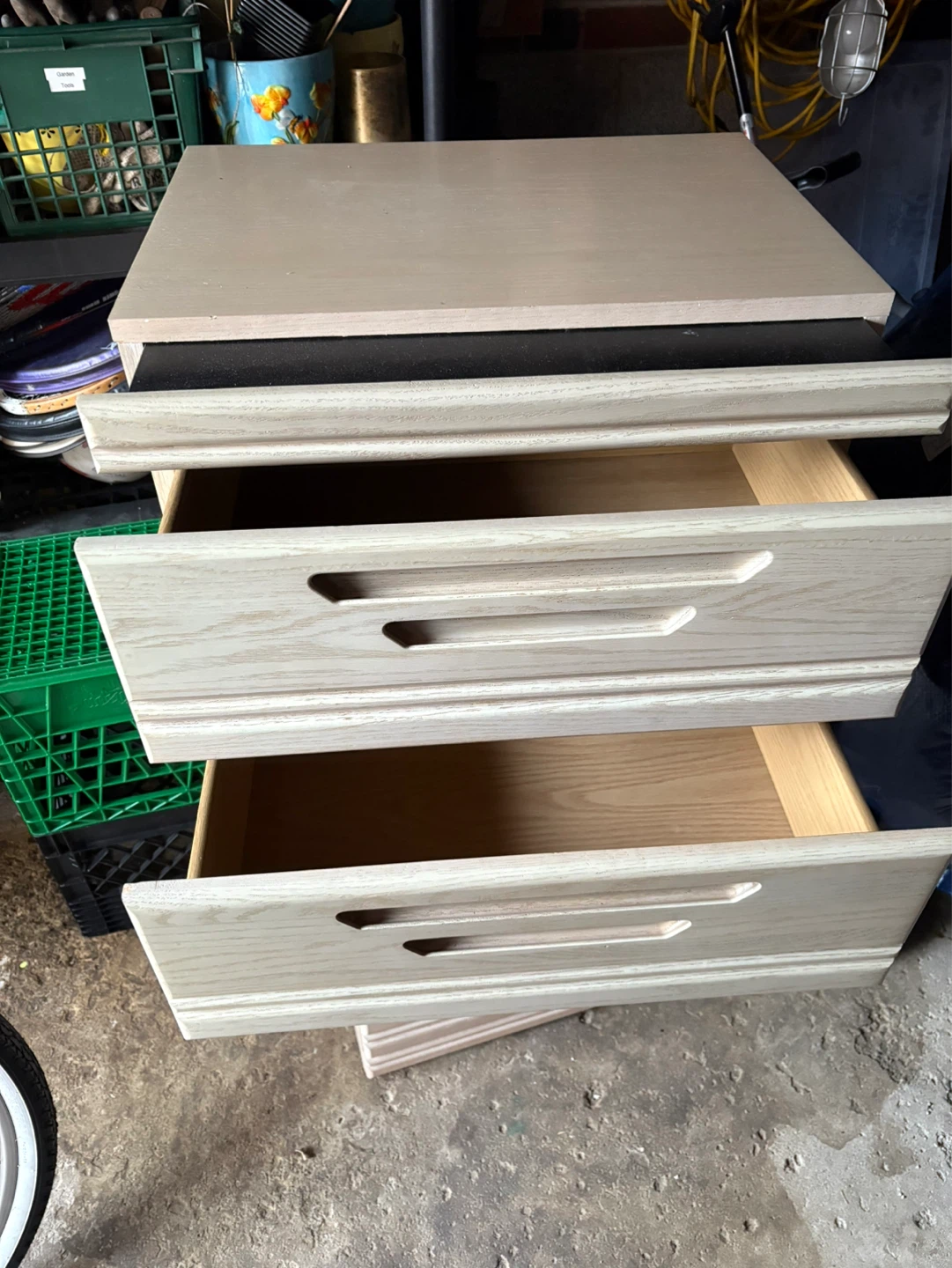 Wooden Dresser, Armoire and 2 End Tables - photo 5