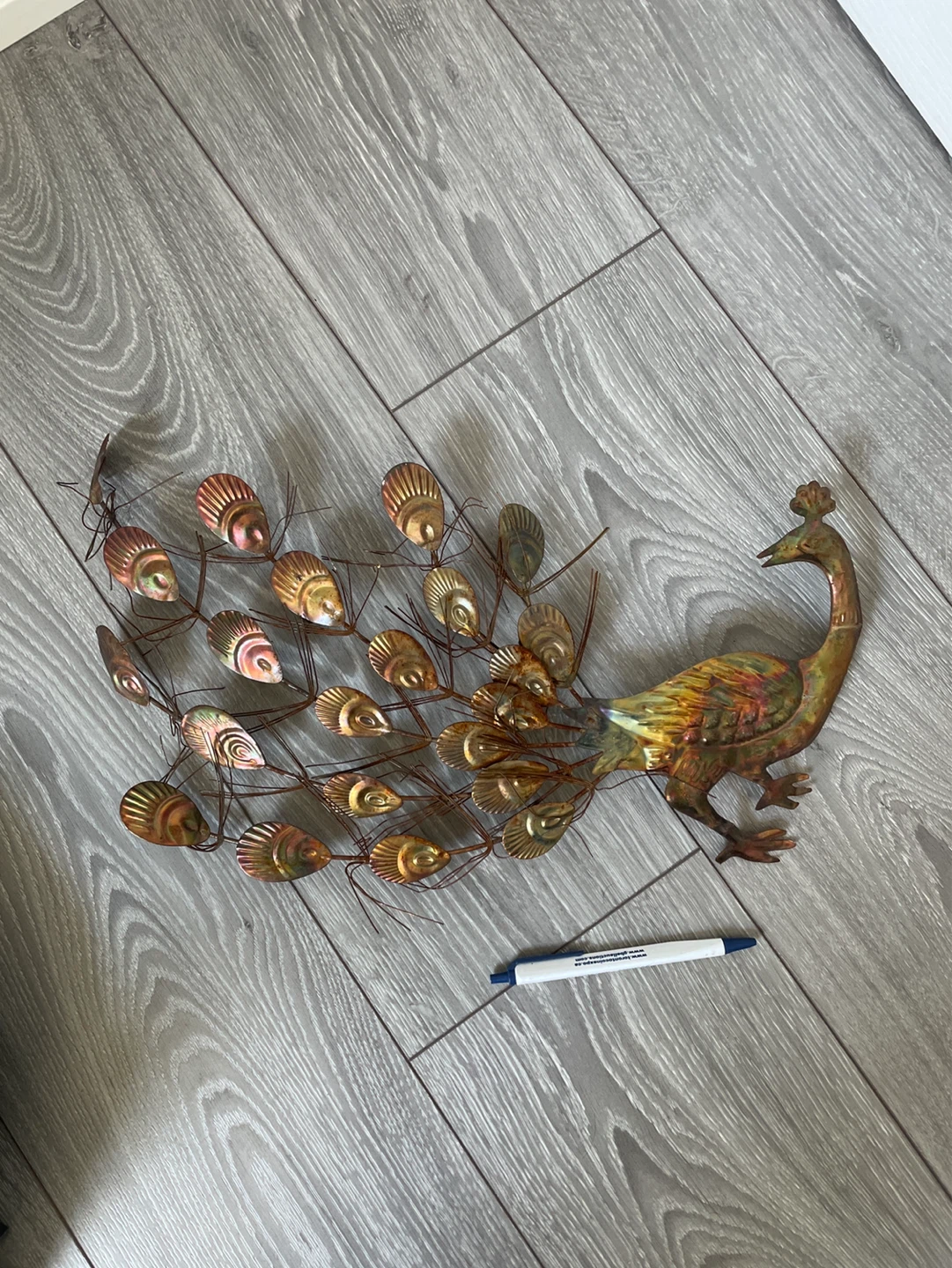 Metal Peacock Wall Decor