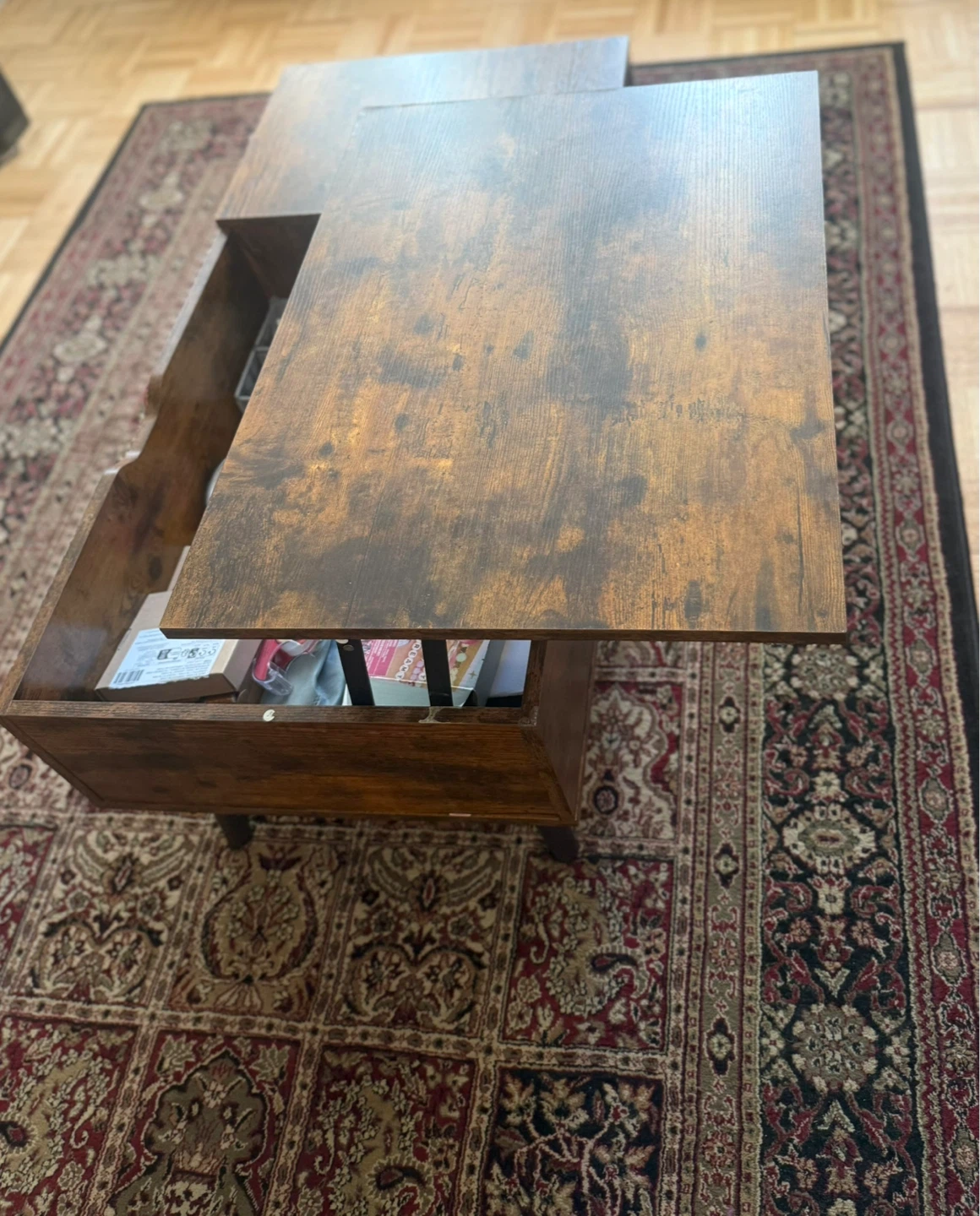 Lift Top Coffee Table with Storage - photo 2