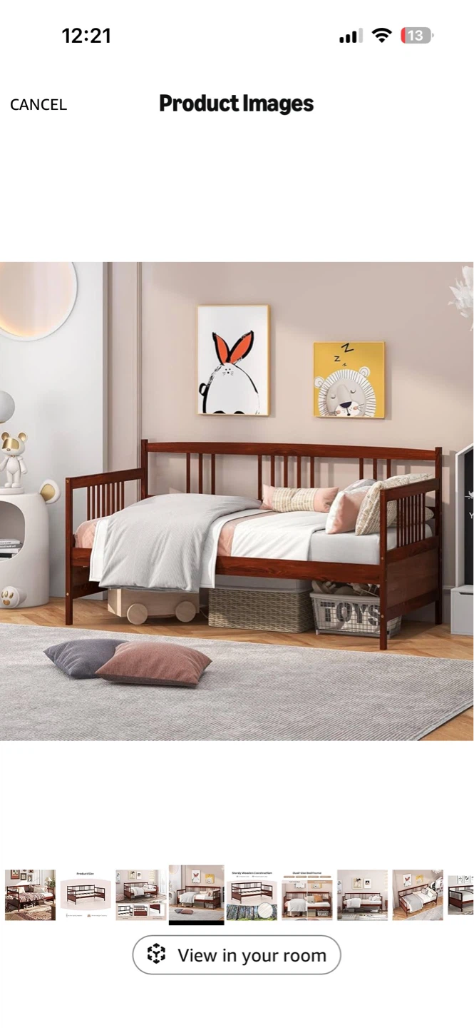 Giantex Cherry Twin Daybed Frame - photo 3
