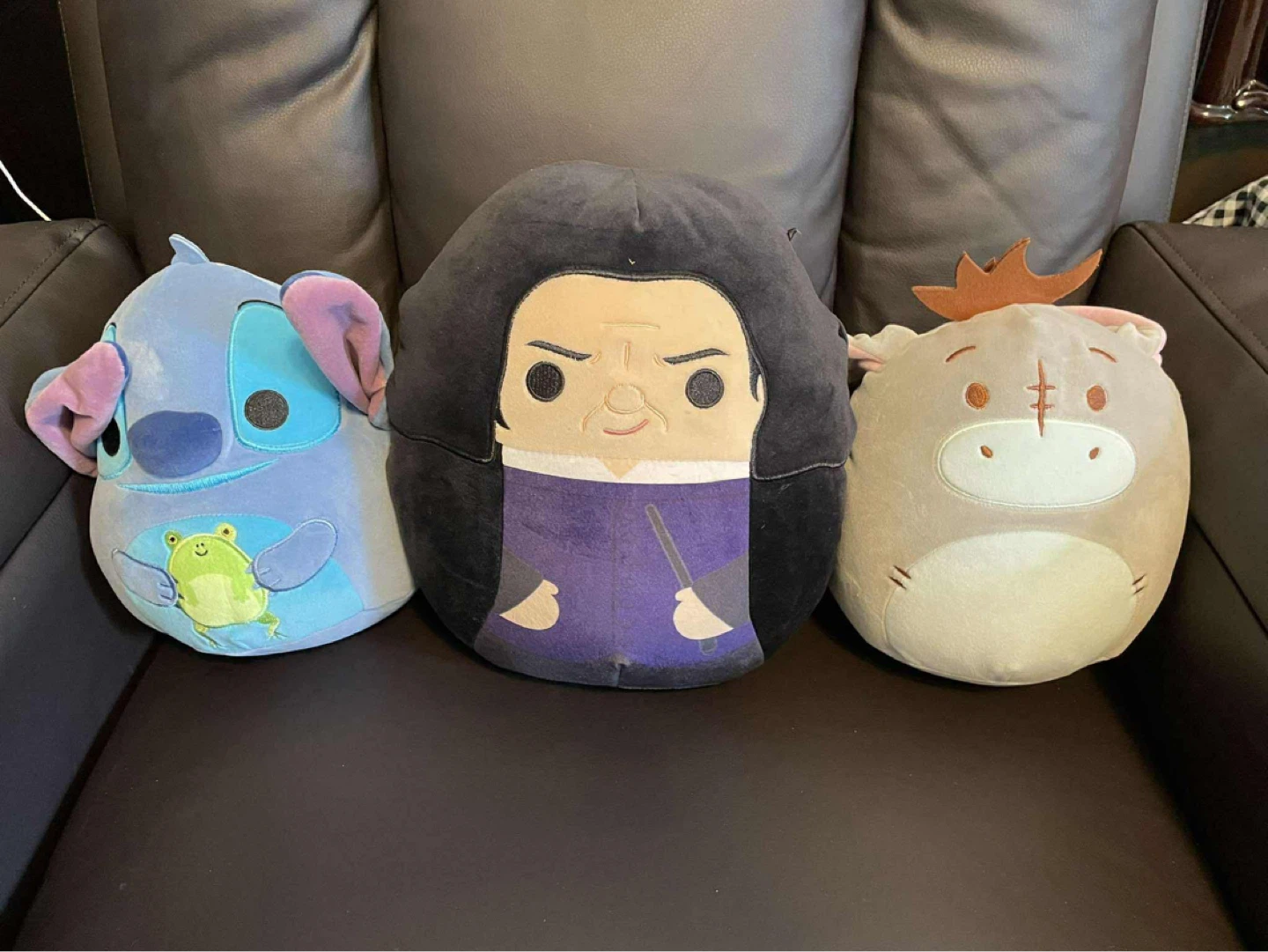 Squishmallow Plush Toys (Stitch, Severus Snape, Eeyore)
