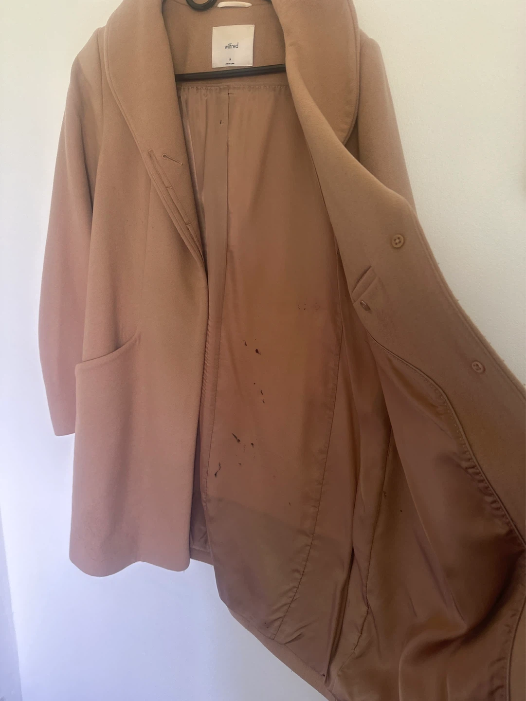 Wilfred Wool Blend Coat - Tan - photo 2