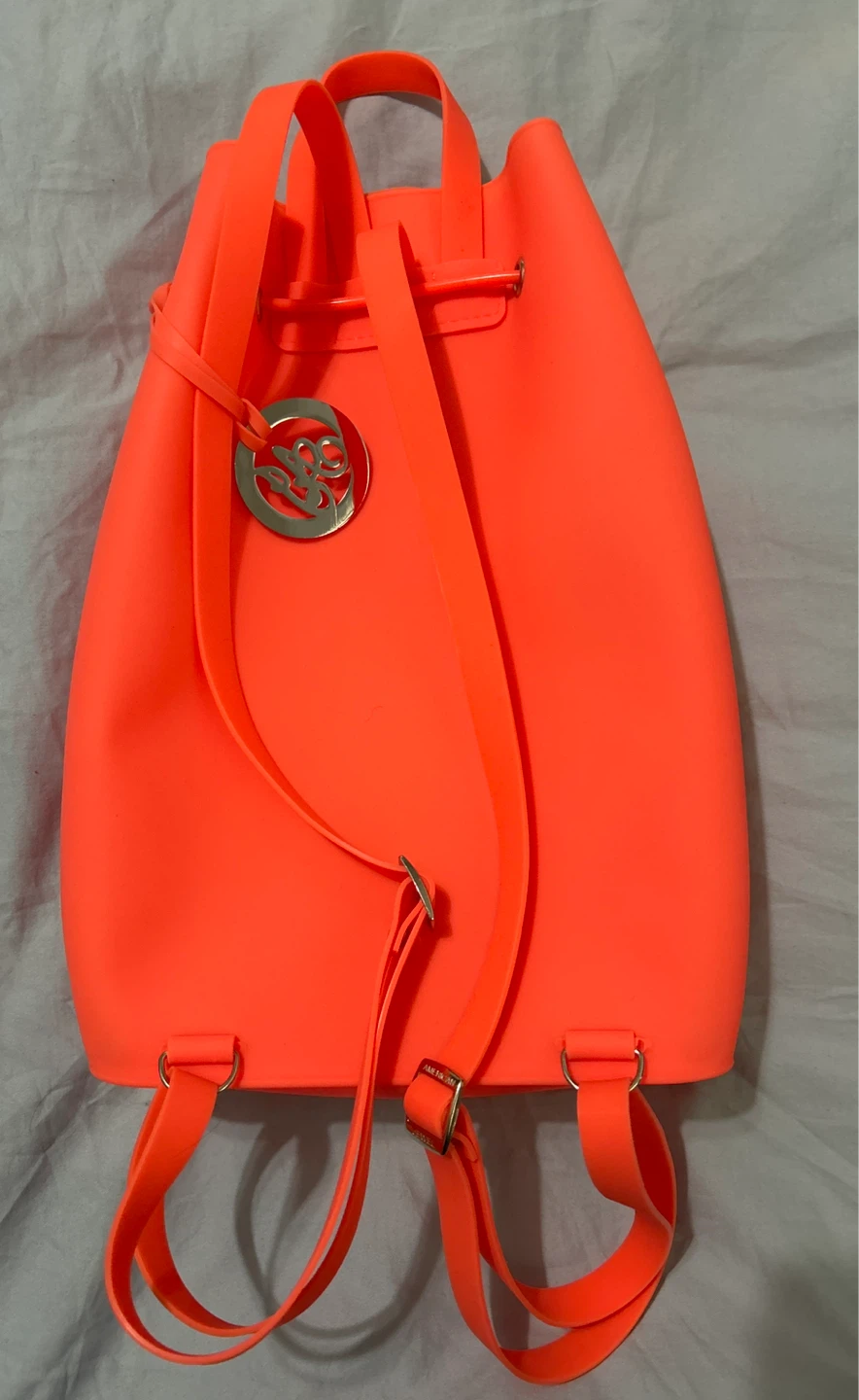 American Jewel Neon Orange Silicone Backpack- NEW - photo 2