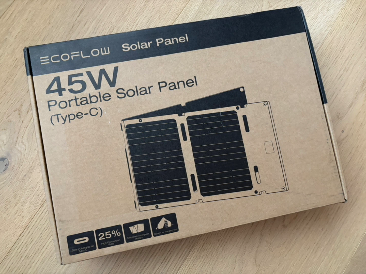 ECOFLOW 45W Portable Solar Panel Type-C 25% Conversion *NEW