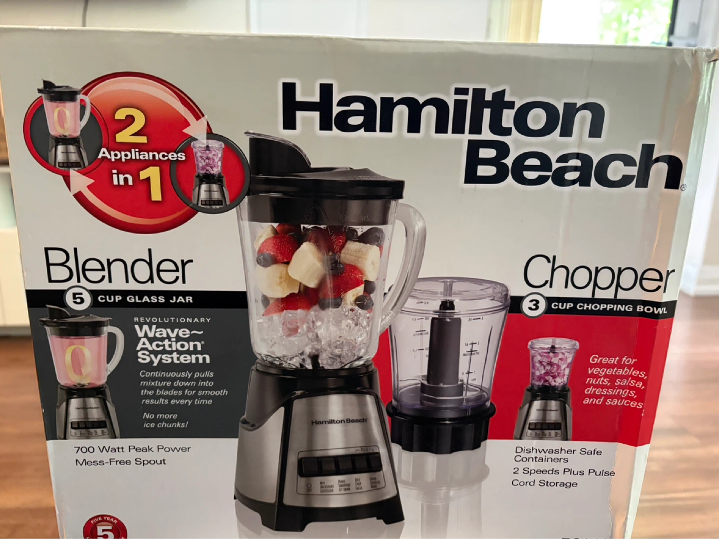Hamilton Beach 2-in-1 Blender and Chopper
