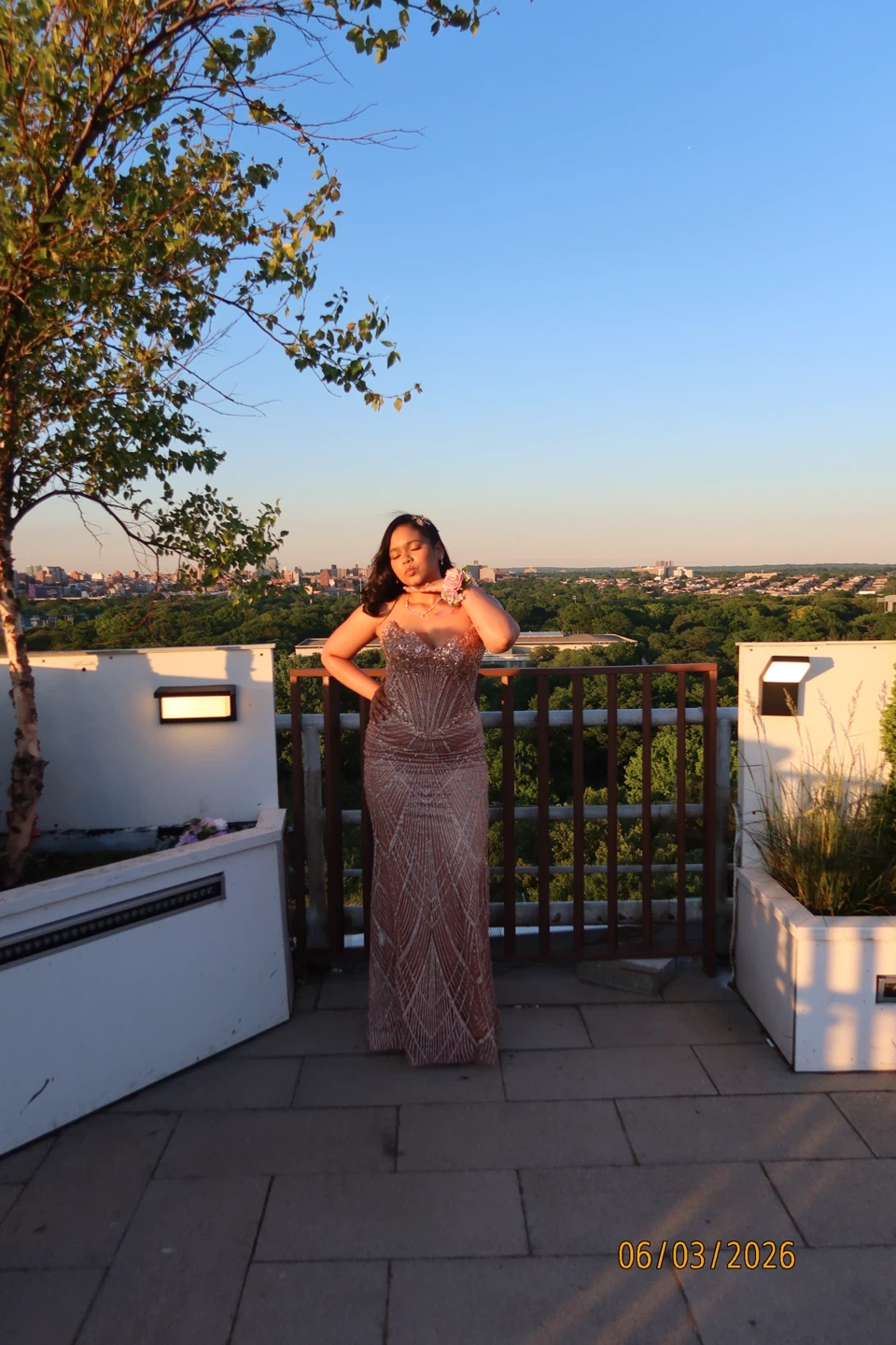 Rose gold Prom dress