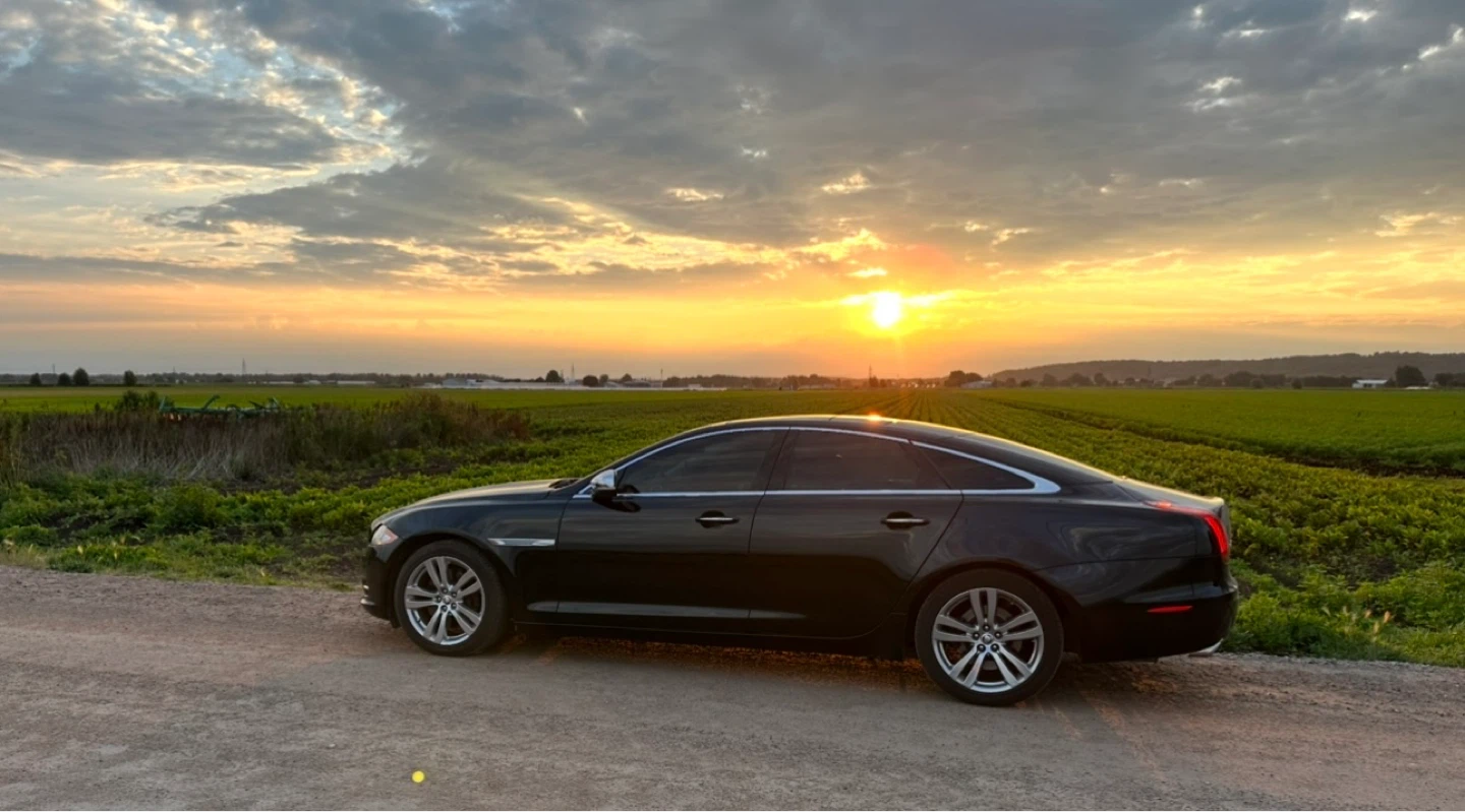 Black Jaguar XJ Sedan