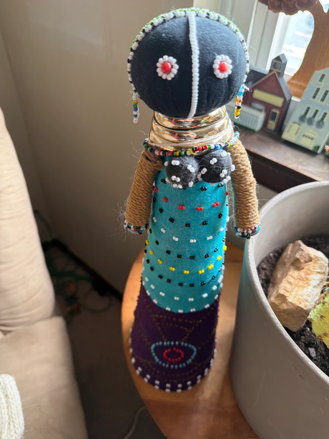 Beaded Folk Art Doll