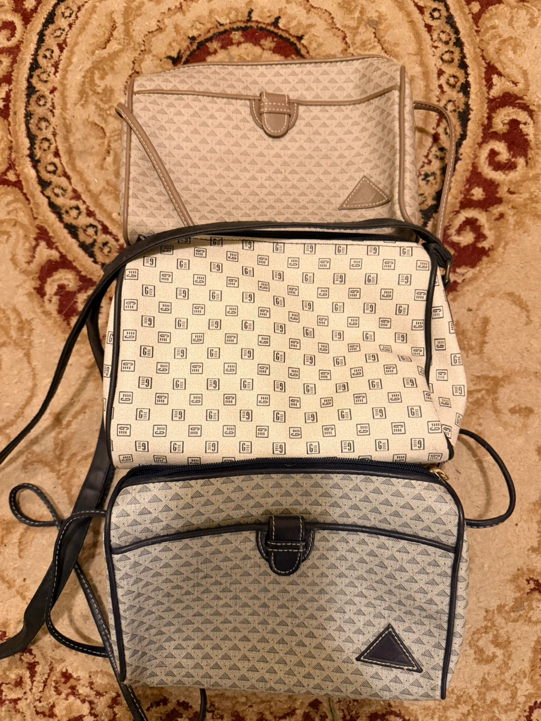 Three Vintage Crossbody Bags
