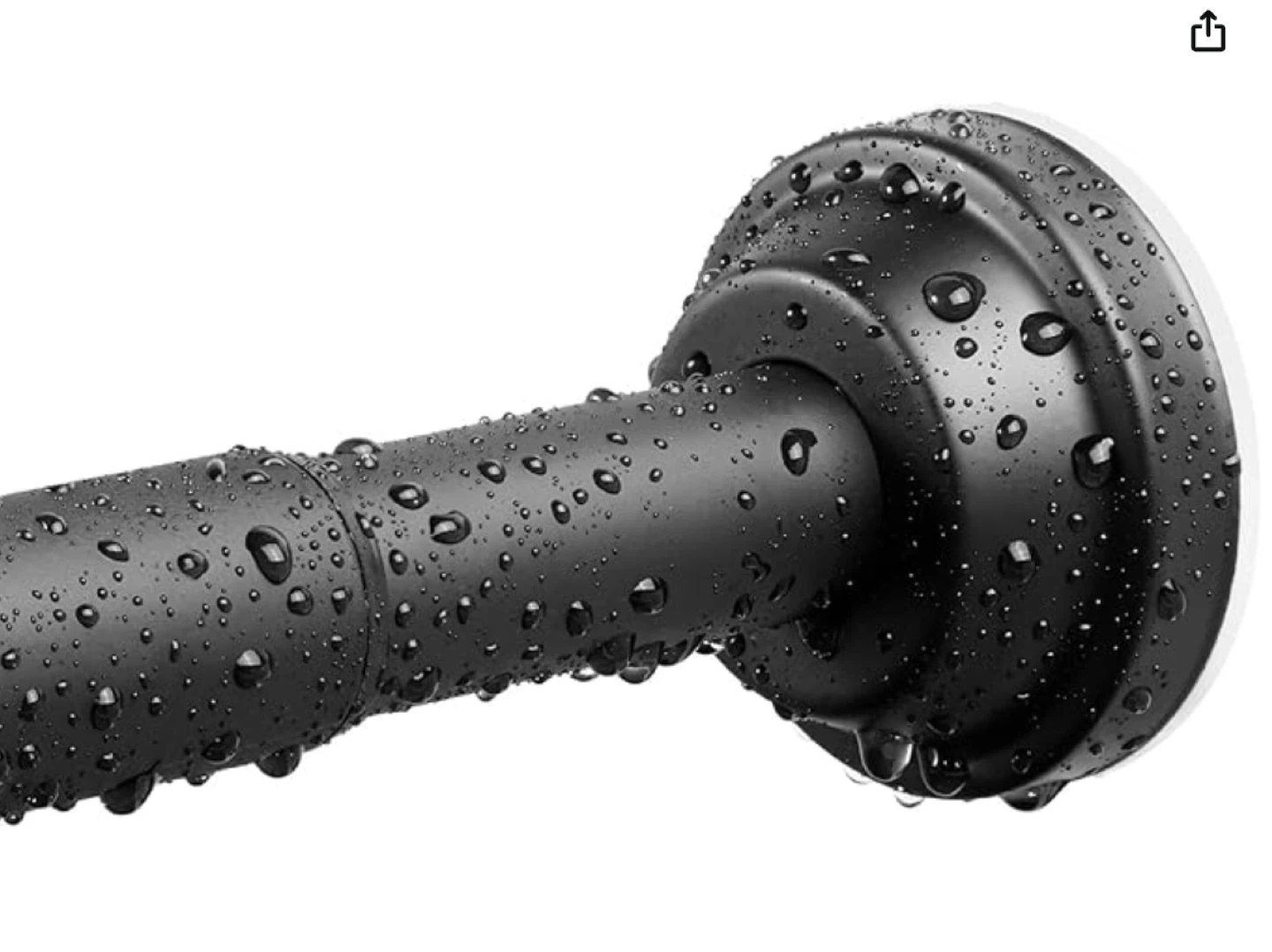 White Spring Shower Curtain Rod - photo 2