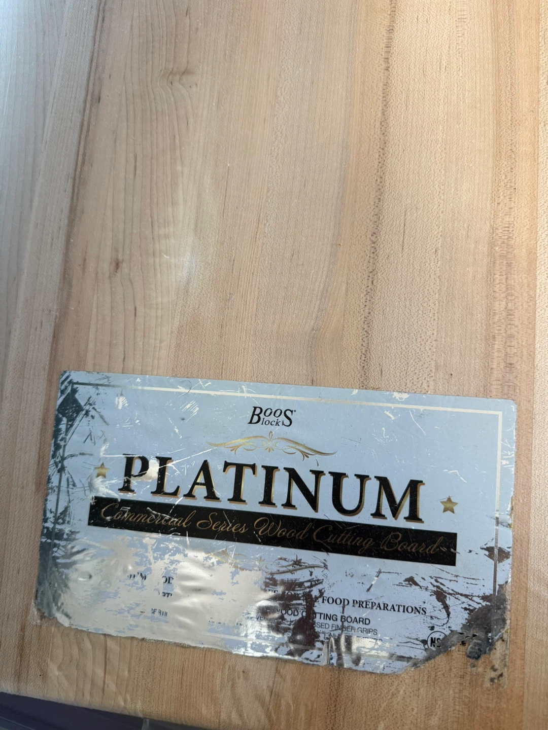 Boos Blocks Platinum Commercial Wood Cutting Board