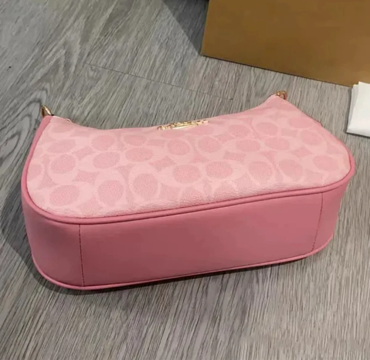 Coach Pink Signature Monogram Shoulder Bag - photo 2