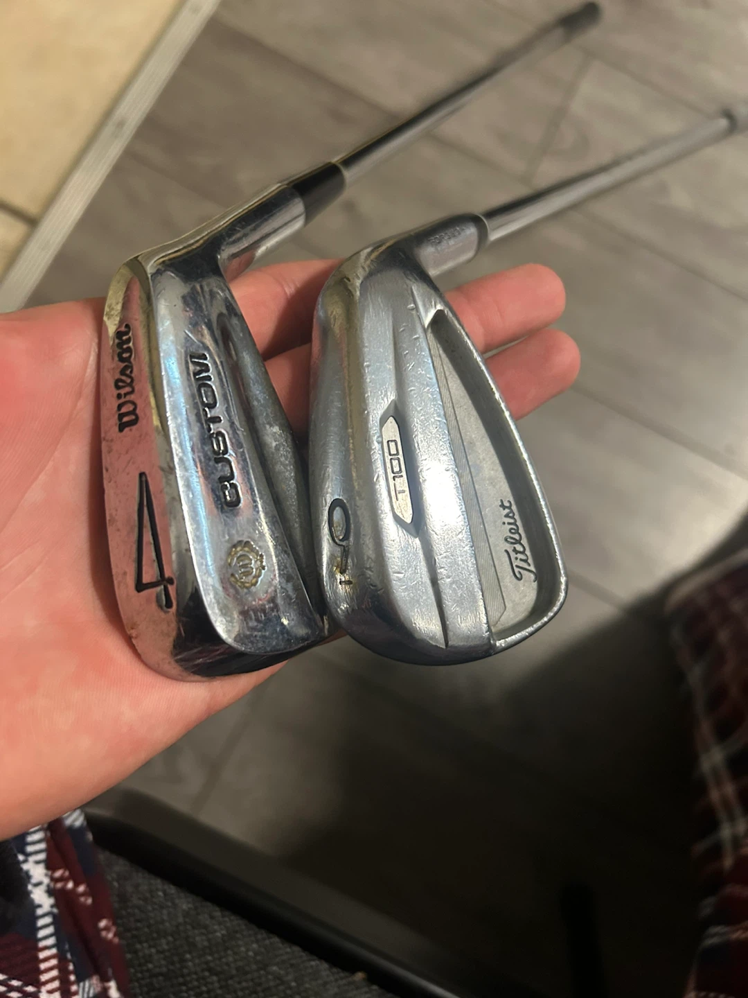 Wilson Custom 4 Iron & Titleist T100 9 Iron - photo 2