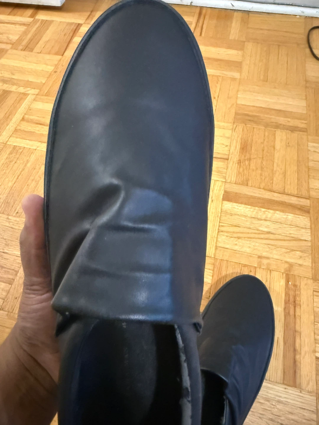 Zara Man Black Slip-On Shoes - photo 4