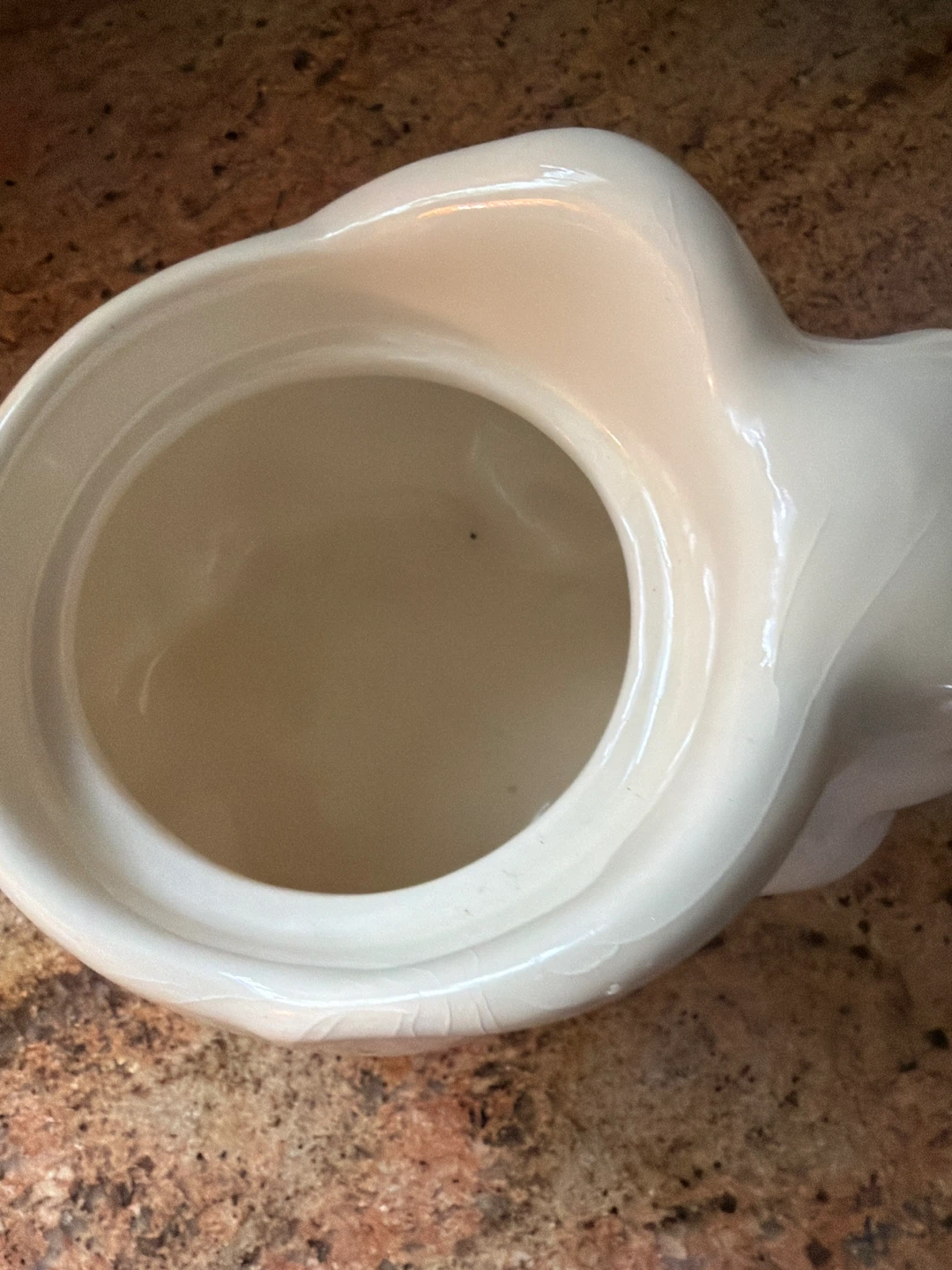 White Ceramic Bunny Pot - photo 5