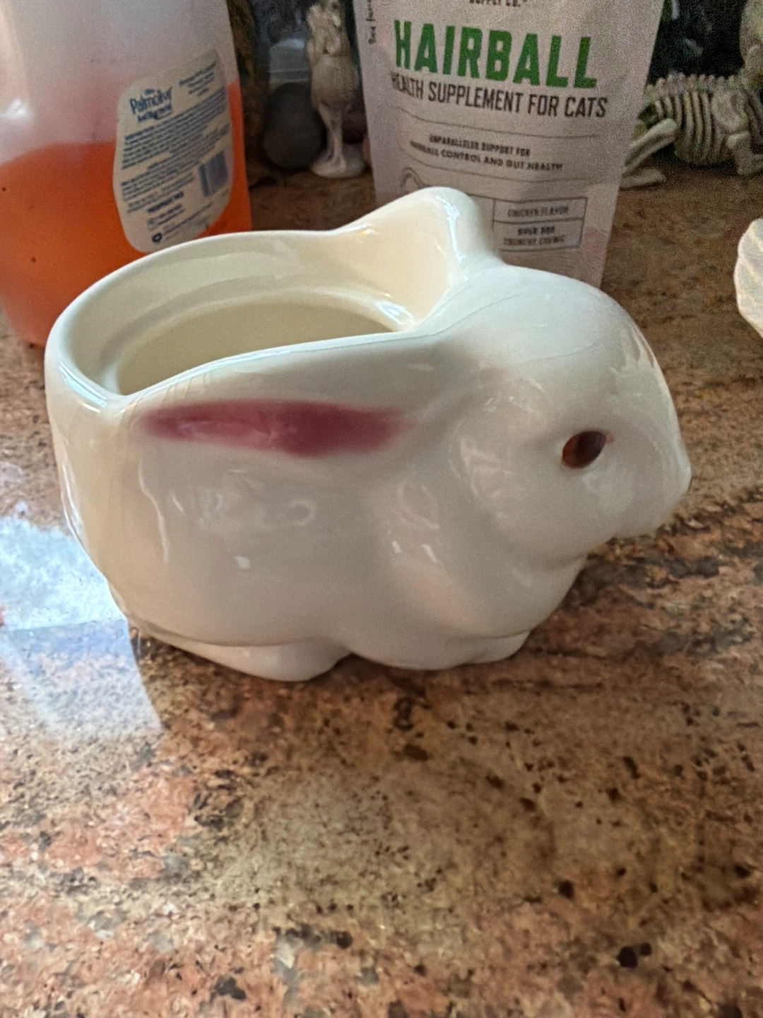White Ceramic Bunny Pot - photo 4