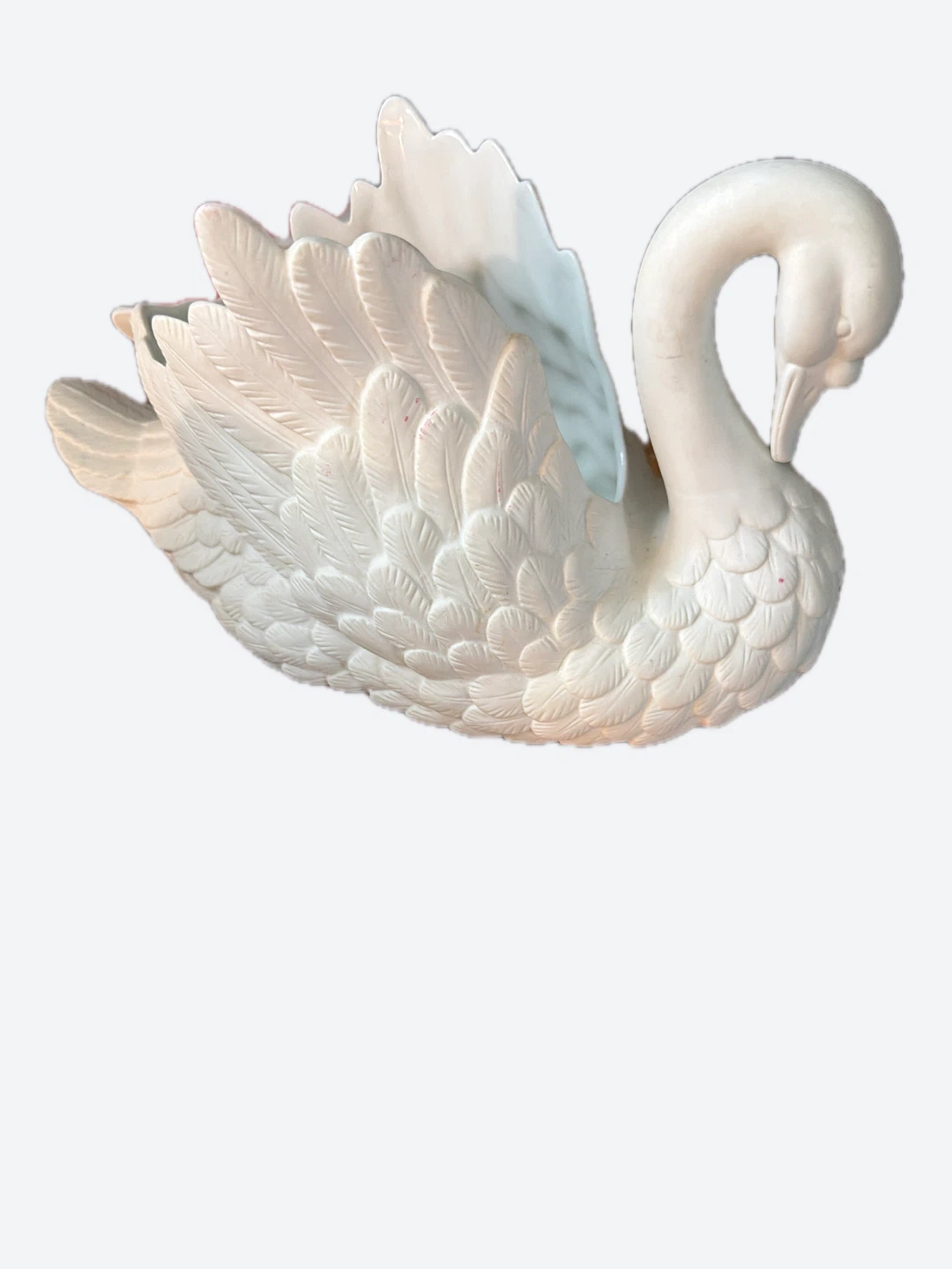 White Ceramic Swan Planter/Vase