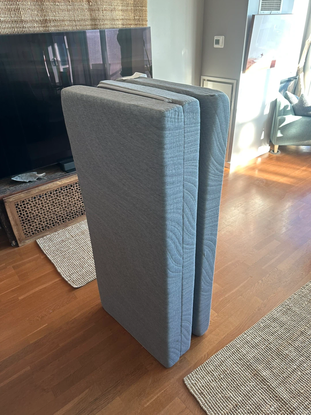 Grey Foldable Mattress / for a couple