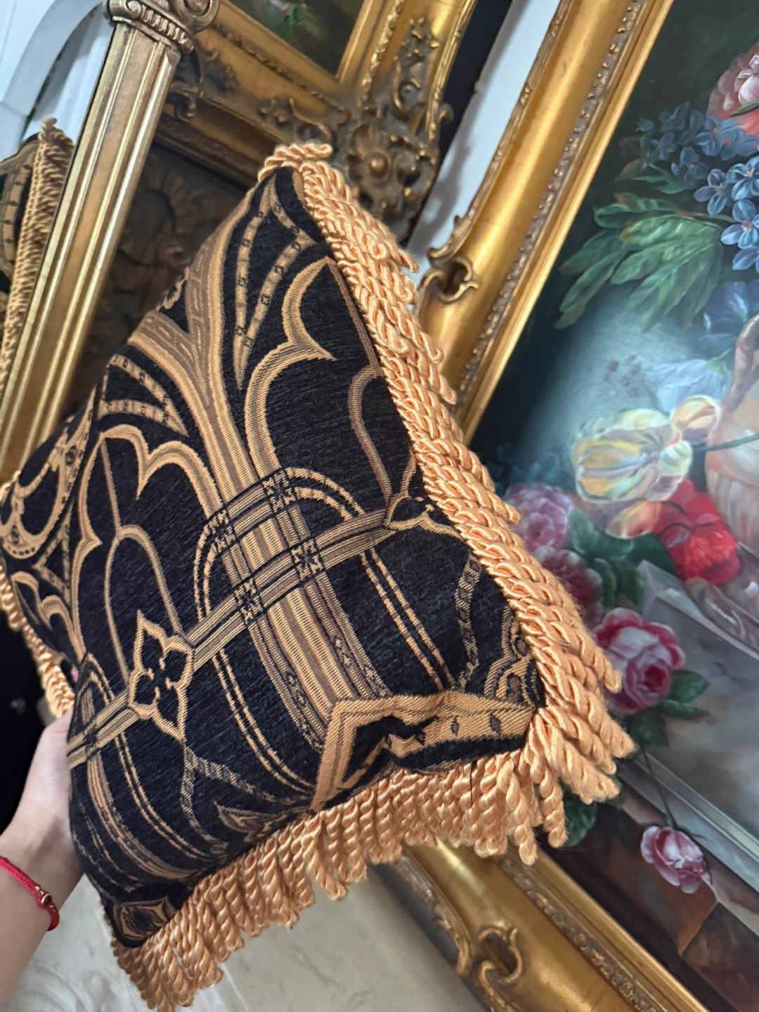 Decorative Throw Pillow with Tassels - photo 3