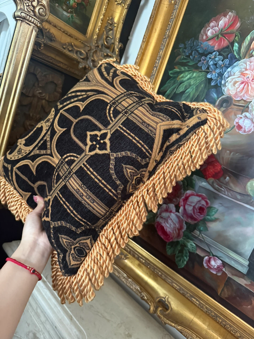 Decorative Throw Pillow with Tassels - photo 2