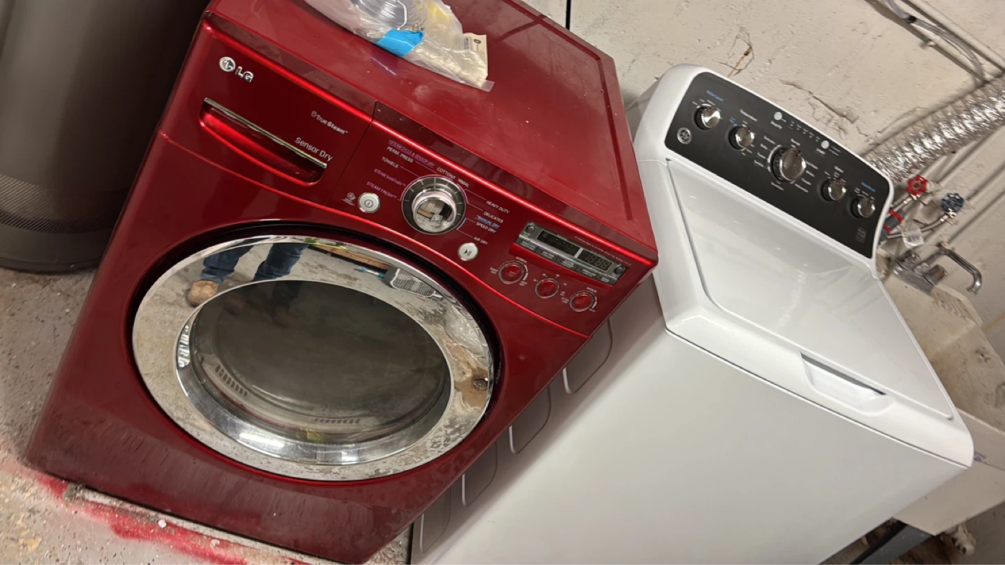 LG True Steam Sensor Dry Dryer - Red