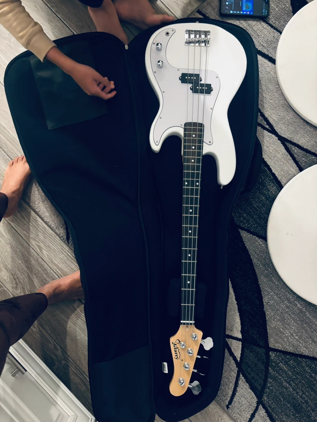 Squier Precision Bass Guitar - White