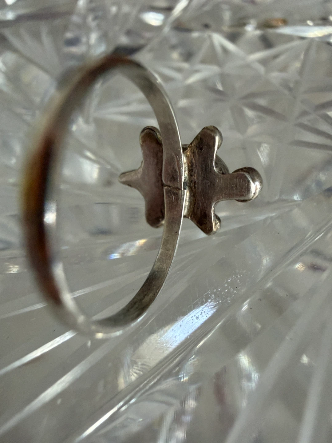 Sterling Silver Turtle Ring with Turquoise pinky ring - photo 4