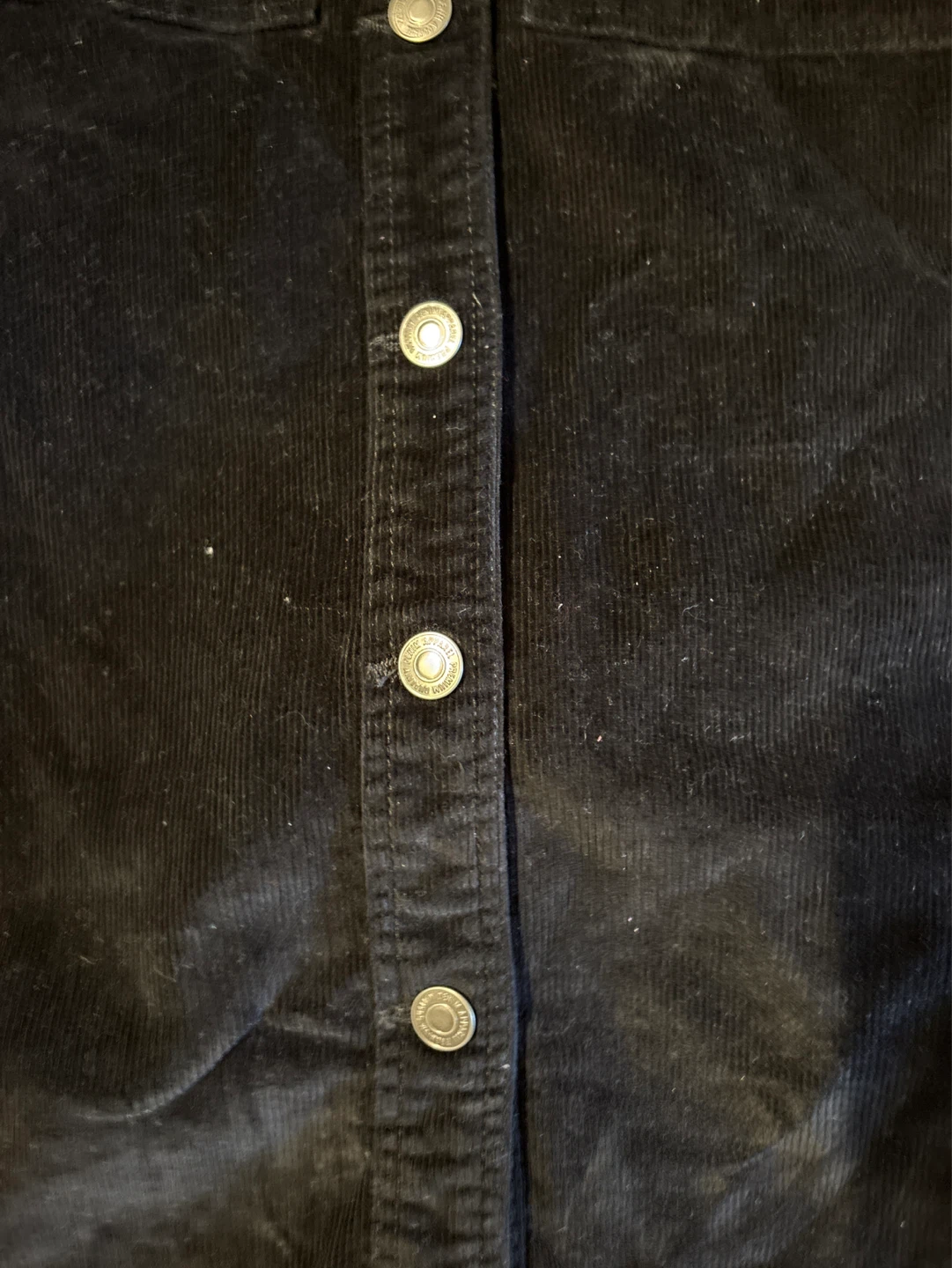 Black Corduroy Pinafore Dress - photo 2