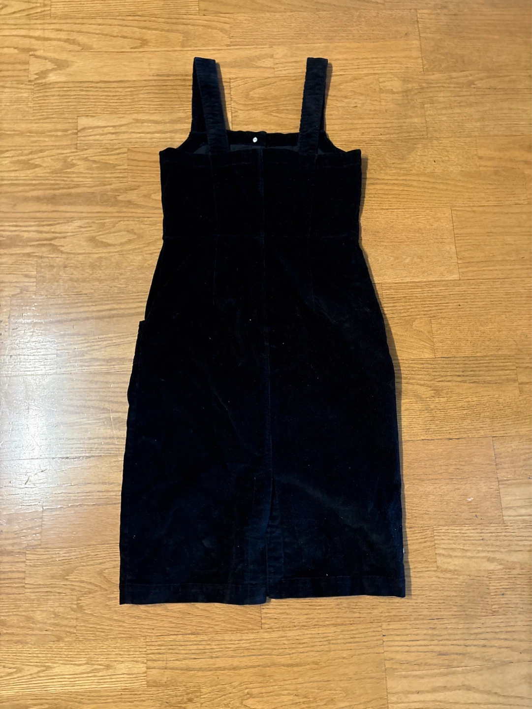 Black Corduroy Pinafore Dress - photo 5