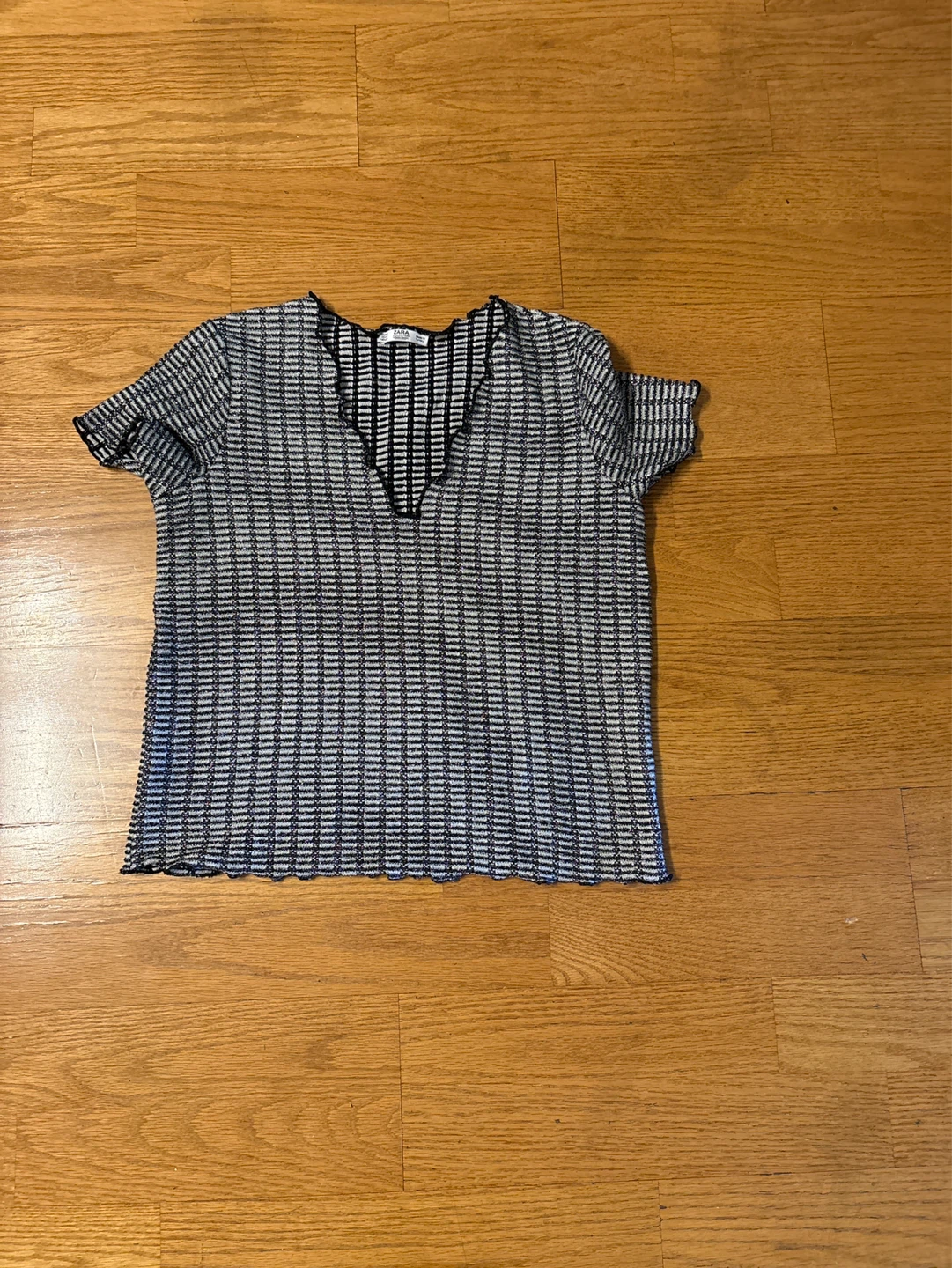 ZARA Textured Knit Top