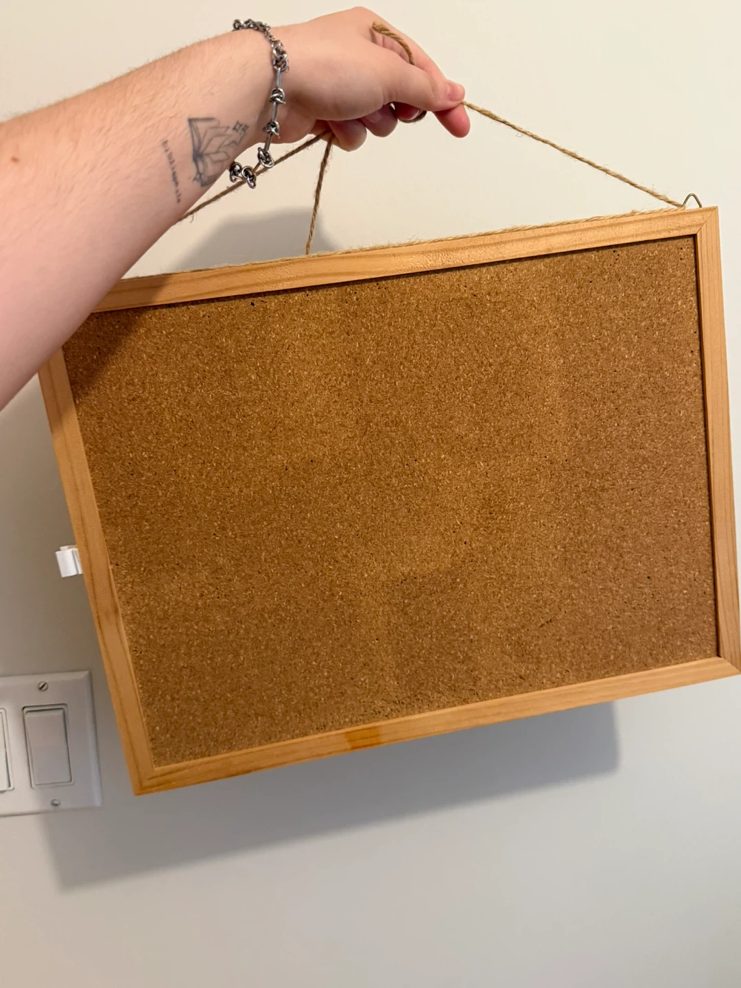 Message, photo, Bulletin Board with Wooden Frame