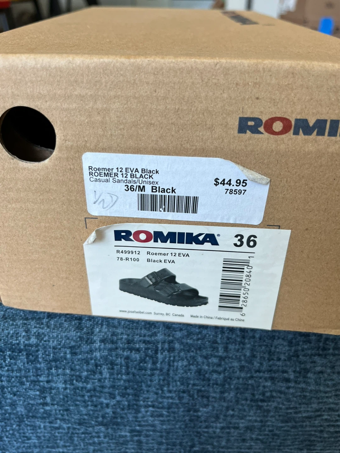 Romika Black Casual Sandals - photo 4