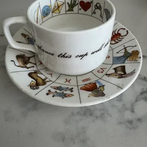 Jon Anton Fine Bone China Fortune Telling Teacup and Saucer Set