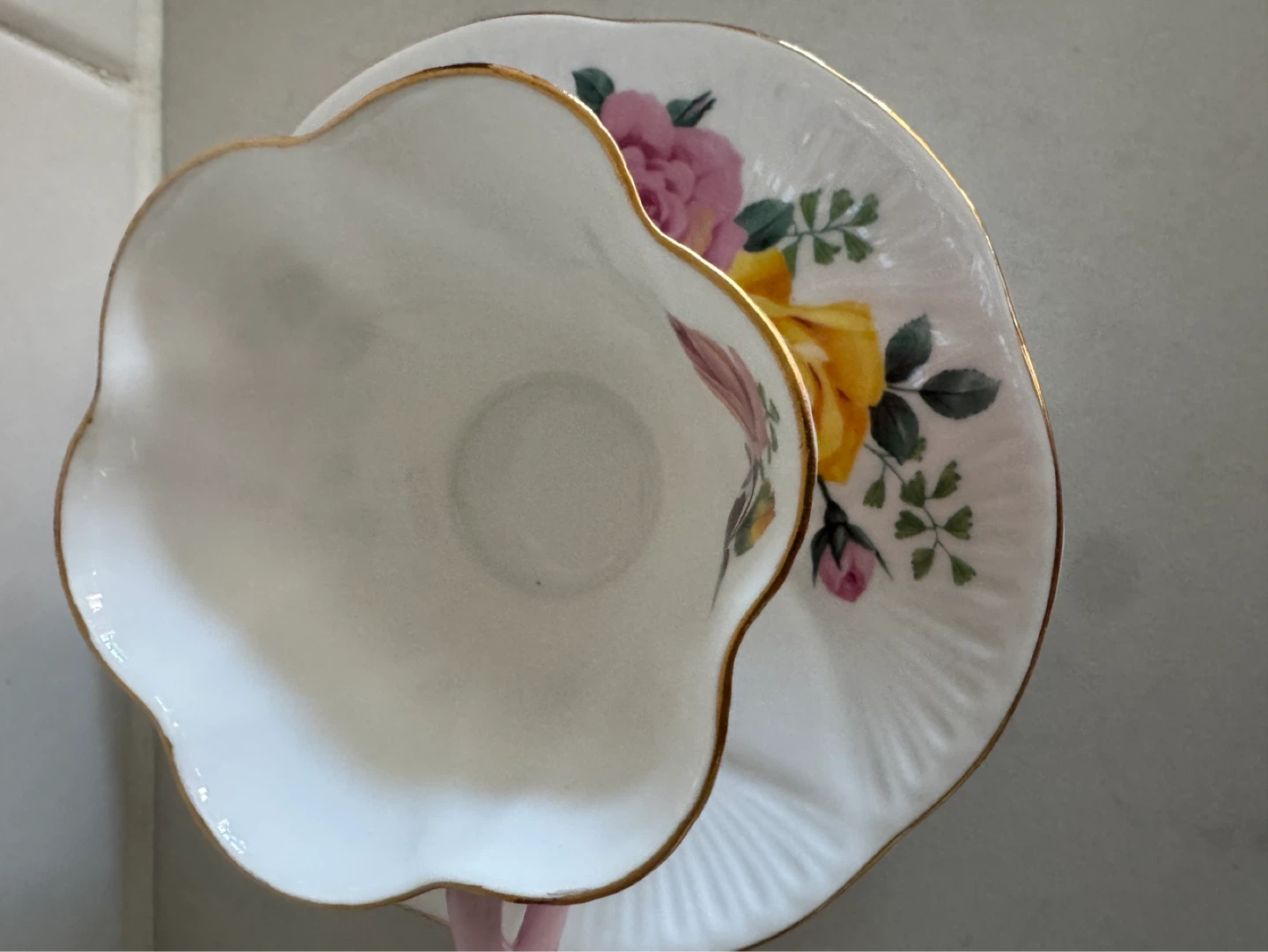 Shelley Fine Bone China Teacup and Saucer Set - photo 5