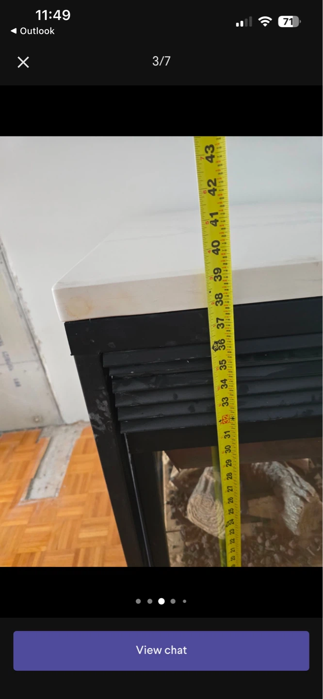 3 sided Gas Fireplace with Hearth Top - photo 3