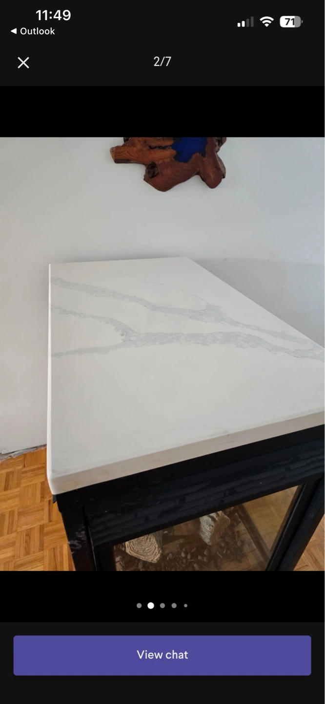 3 sided Gas Fireplace with Hearth Top - photo 2