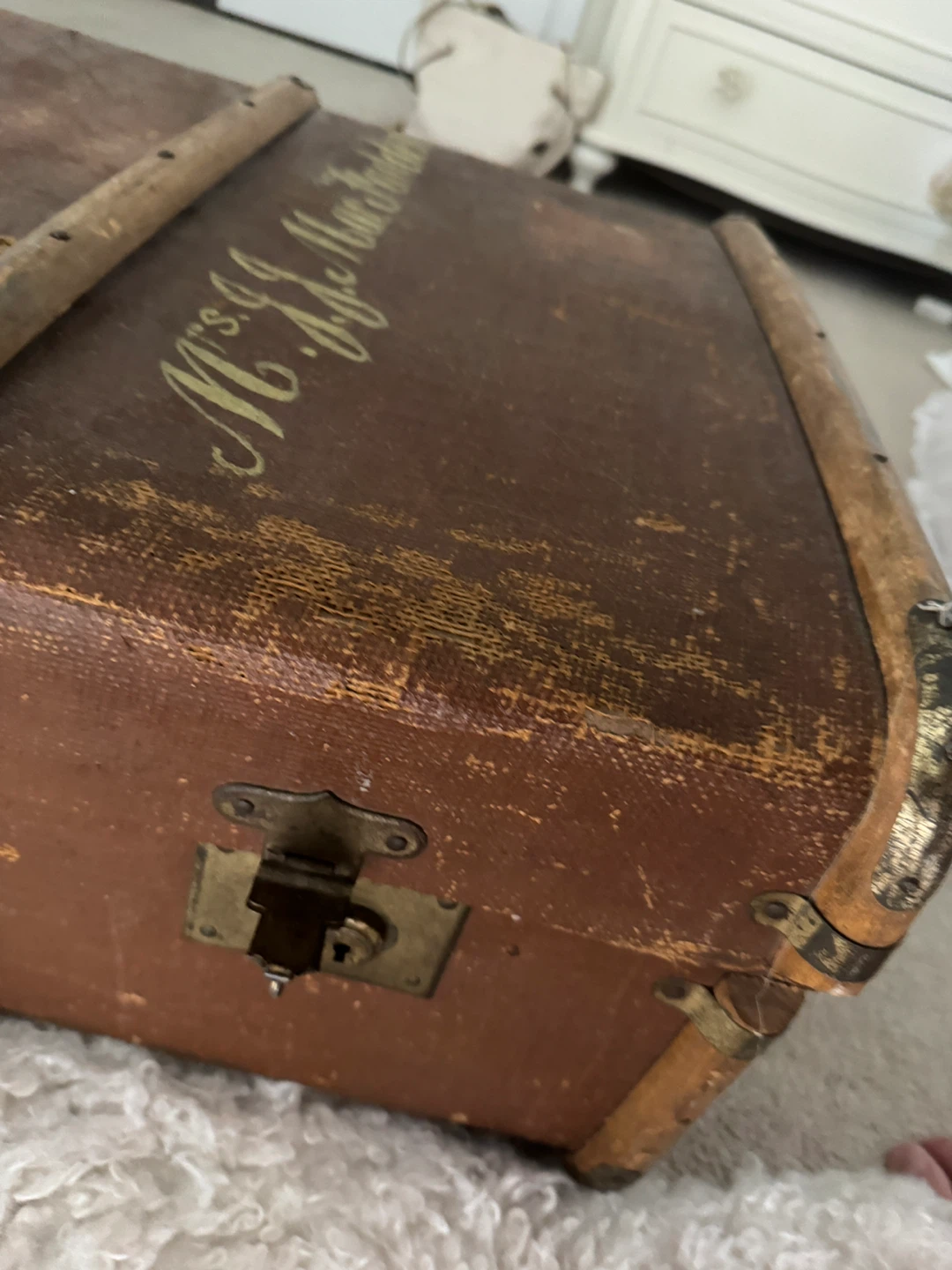 Vintage Steamer Trunk Luggage - photo 5