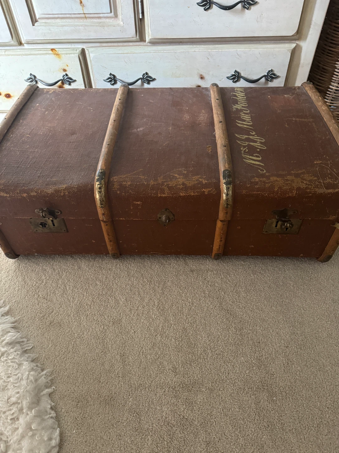 Vintage Steamer Trunk Luggage