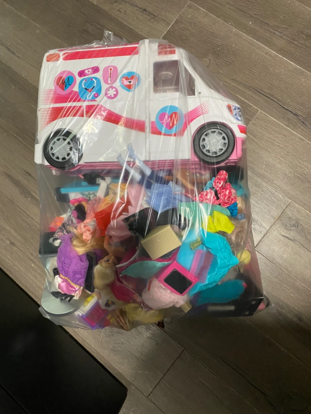 Barbie lot including ambulance