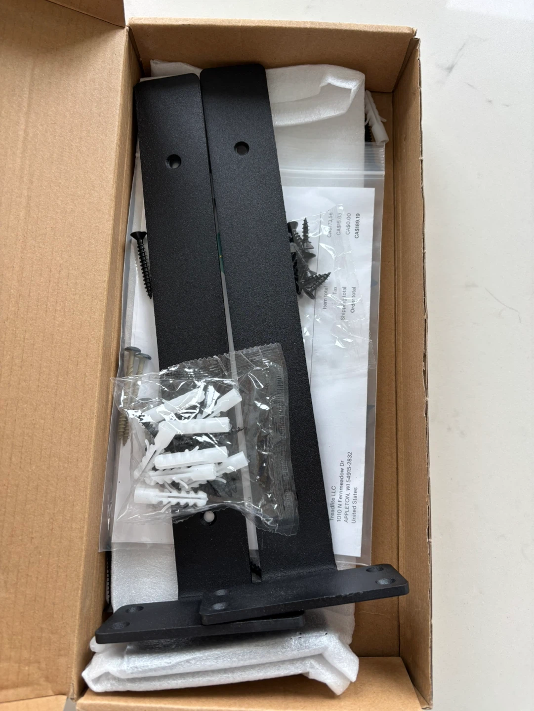 Black Metal Shelf Brackets - photo 2