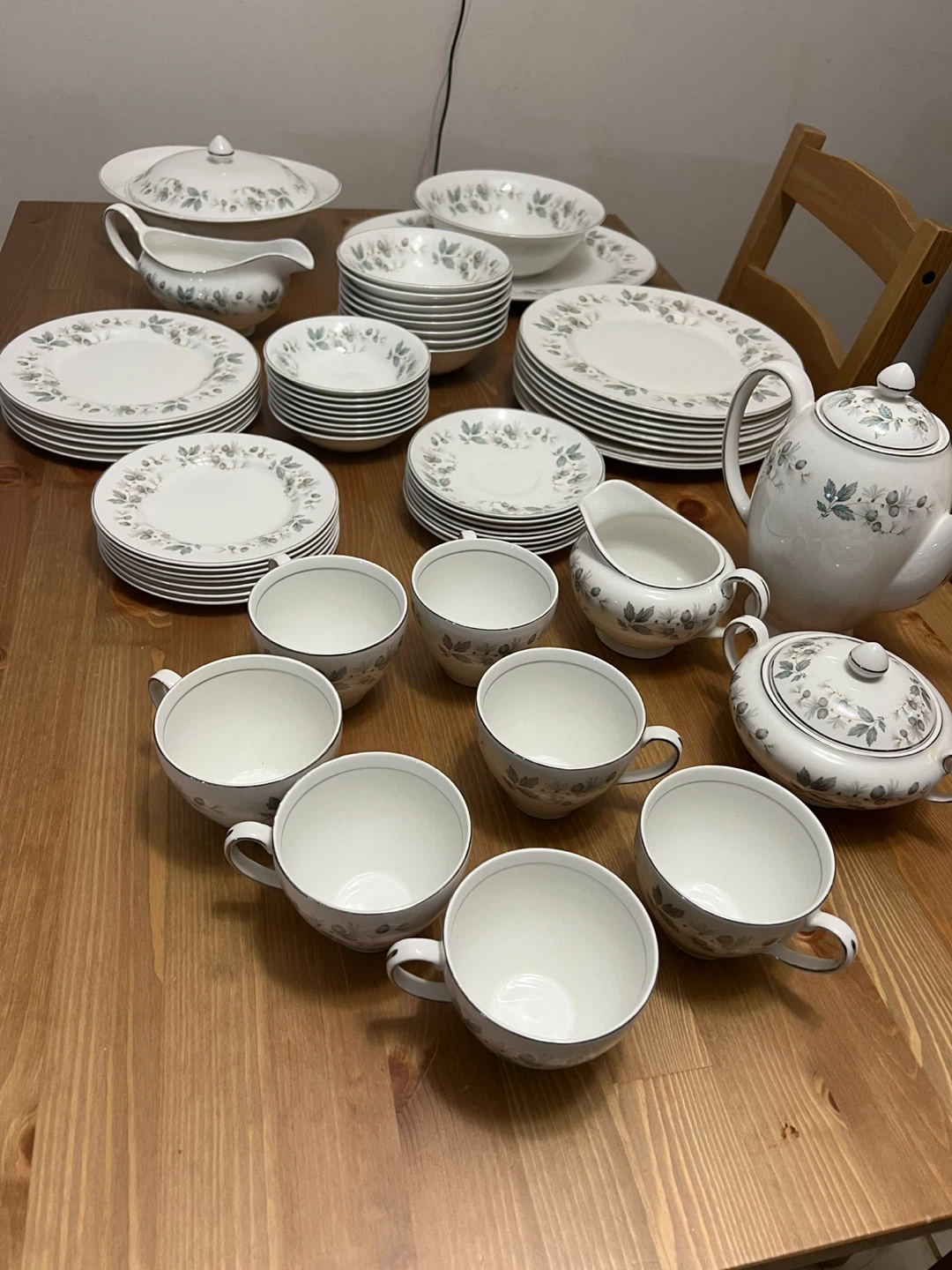 Johnson Brothers Snowhite Ironstone Tea Set and Dinnerware